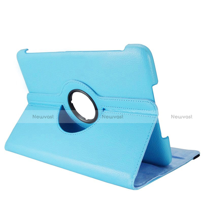 Leather Case Stands Flip Cover for Samsung Galaxy Tab 4 7.0 SM-T230 T231 T235 Sky Blue