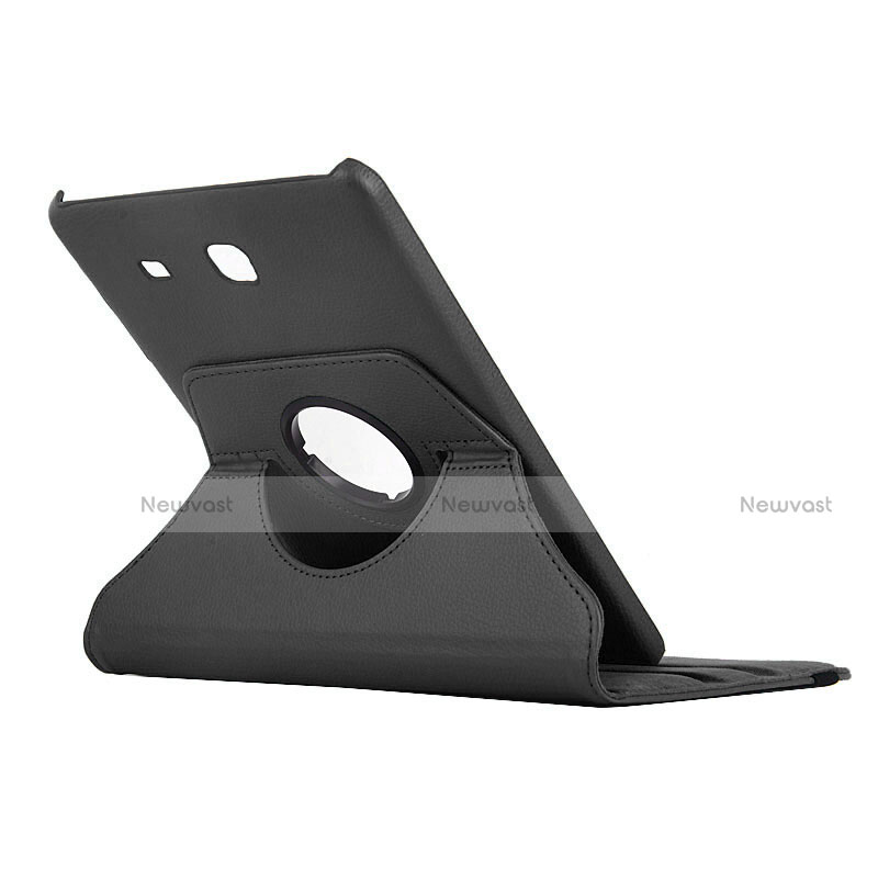 Leather Case Stands Flip Cover for Samsung Galaxy Tab E 9.6 T560 T561 Black