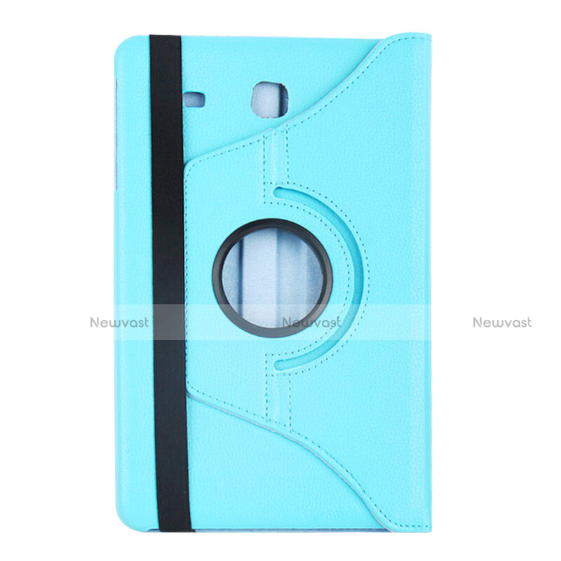 Leather Case Stands Flip Cover for Samsung Galaxy Tab E 9.6 T560 T561 Blue