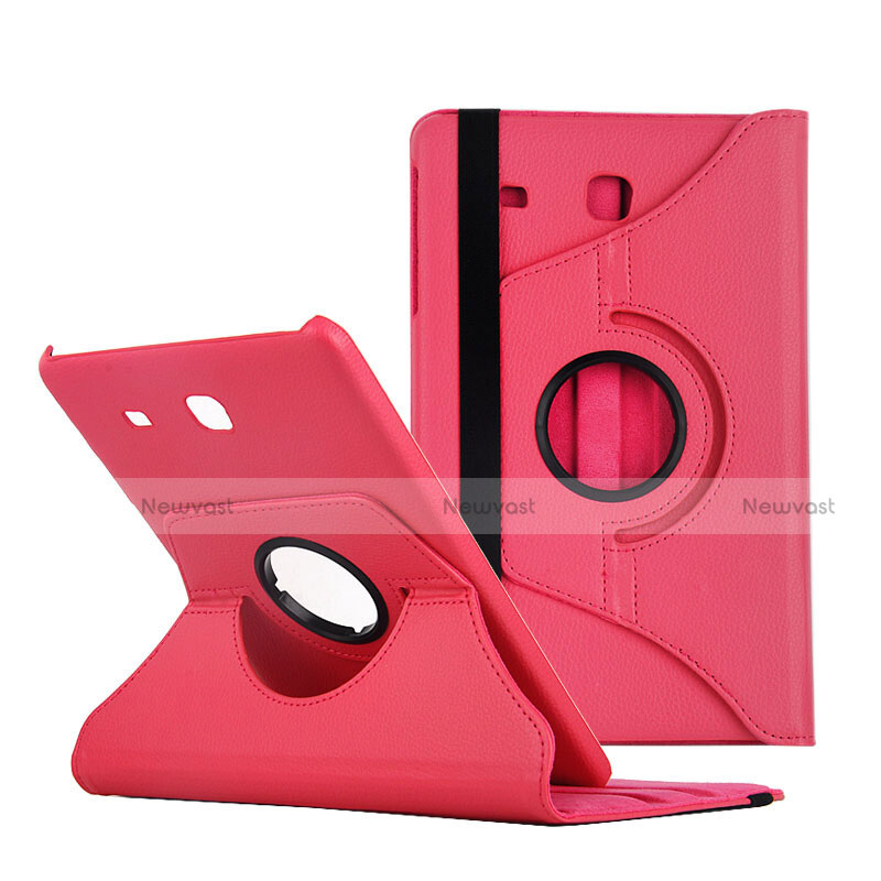 Leather Case Stands Flip Cover for Samsung Galaxy Tab E 9.6 T560 T561 Red