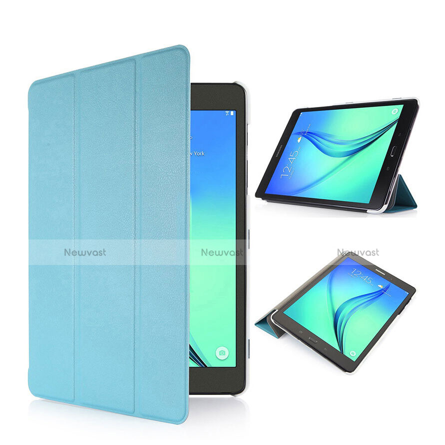 Leather Case Stands Flip Cover for Samsung Galaxy Tab S2 8.0 SM-T710 SM-T715 Sky Blue