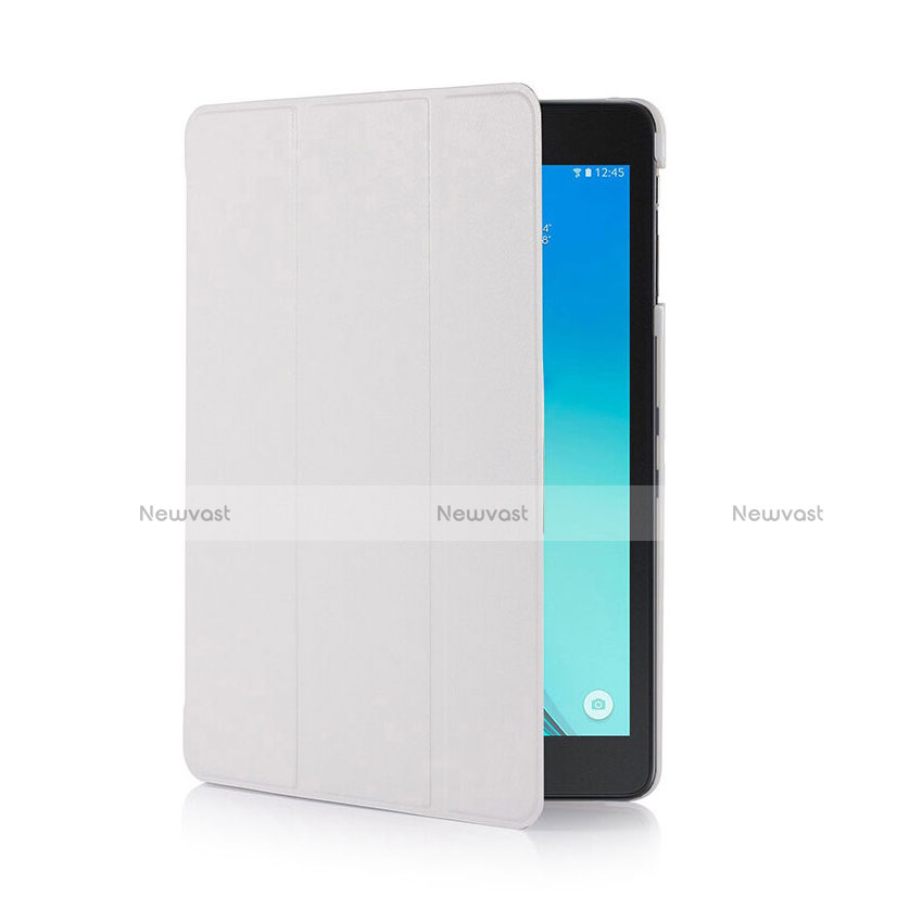 Leather Case Stands Flip Cover for Samsung Galaxy Tab S2 8.0 SM-T710 SM-T715 White