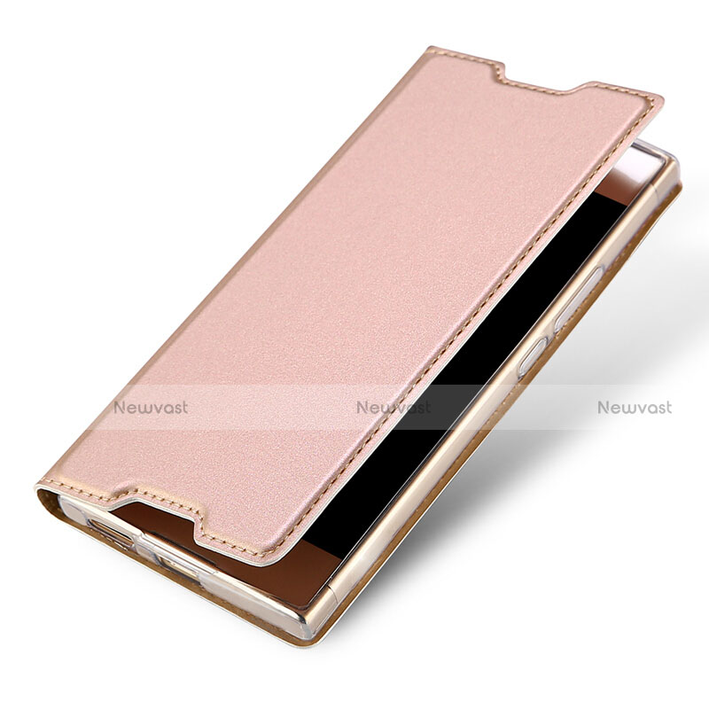 Leather Case Stands Flip Cover for Sony Xperia L1 Pink