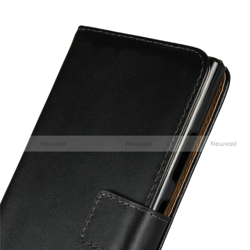 Leather Case Stands Flip Cover for Sony Xperia L2 Black