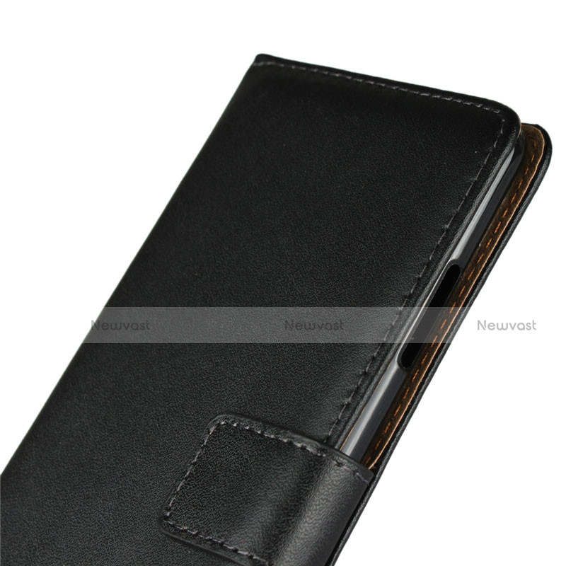 Leather Case Stands Flip Cover for Sony Xperia XZ3 Black