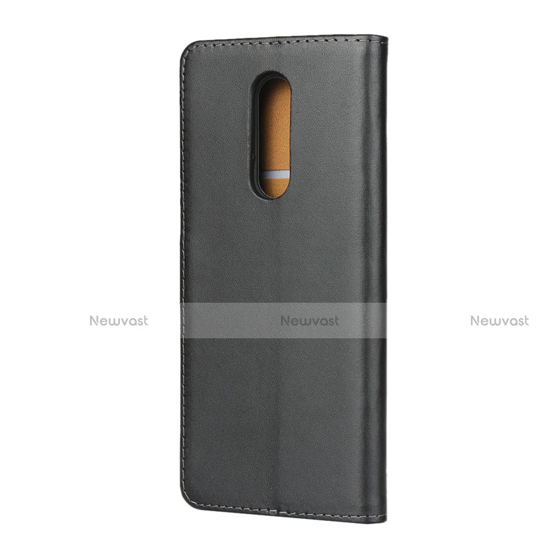 Leather Case Stands Flip Cover for Sony Xperia XZ4 Black