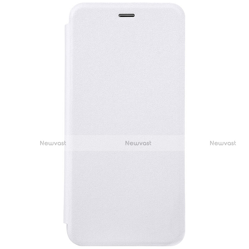 Leather Case Stands Flip Cover for Xiaomi Mi 5C White