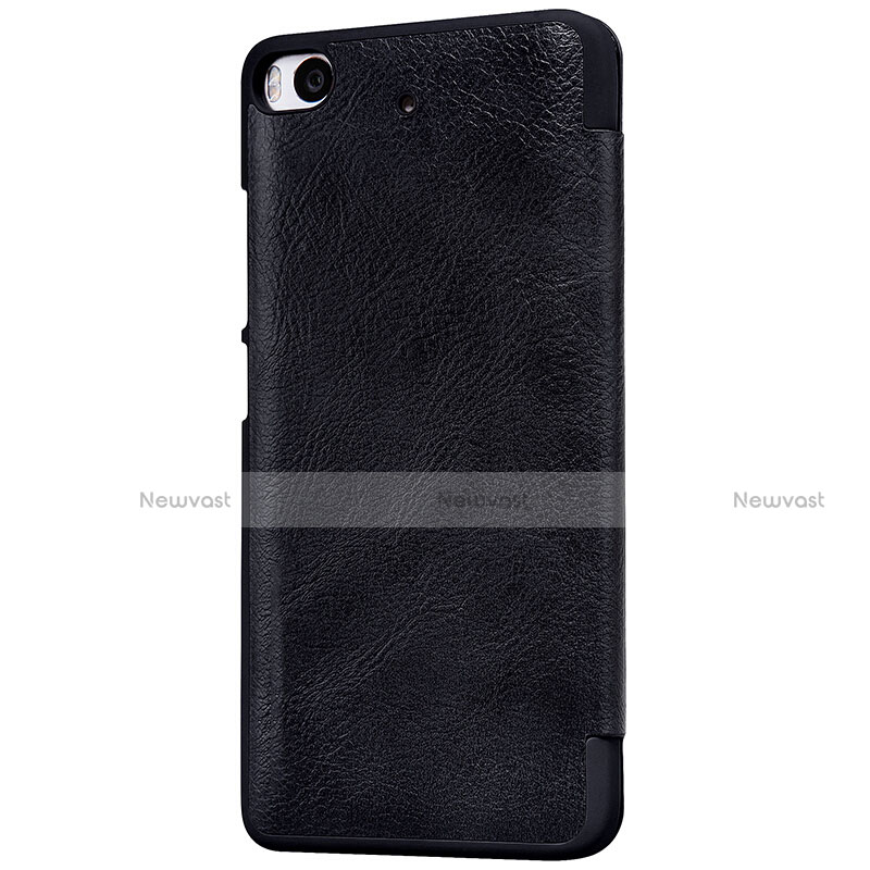 Leather Case Stands Flip Cover for Xiaomi Mi 5S Black