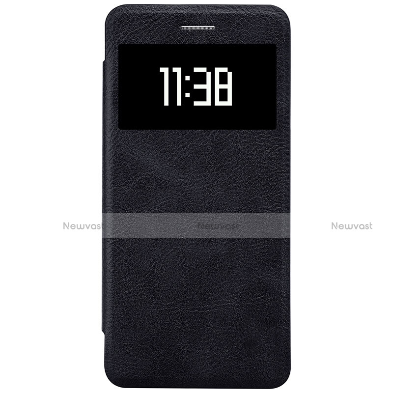 Leather Case Stands Flip Cover for Xiaomi Mi 5S Black