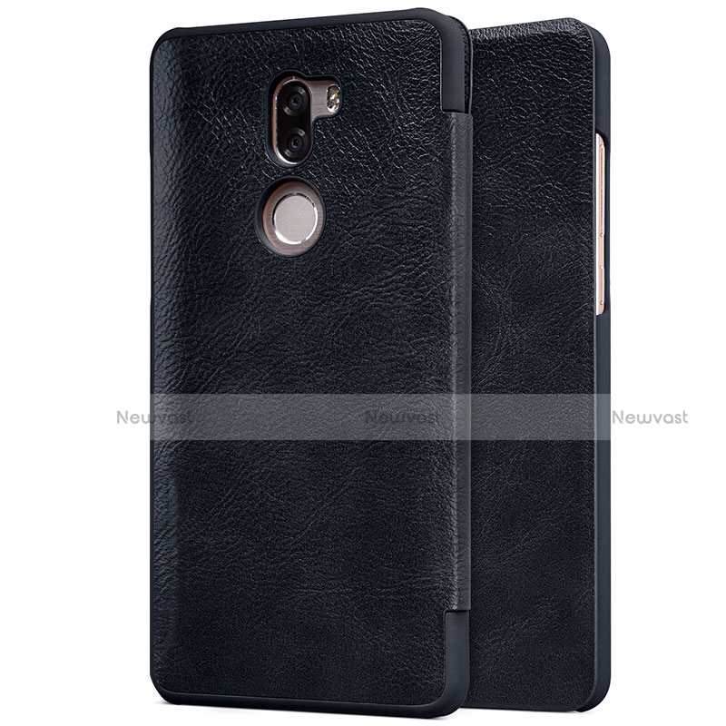 Leather Case Stands Flip Cover for Xiaomi Mi 5S Plus Black