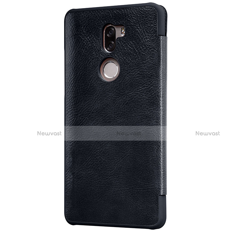 Leather Case Stands Flip Cover for Xiaomi Mi 5S Plus Black