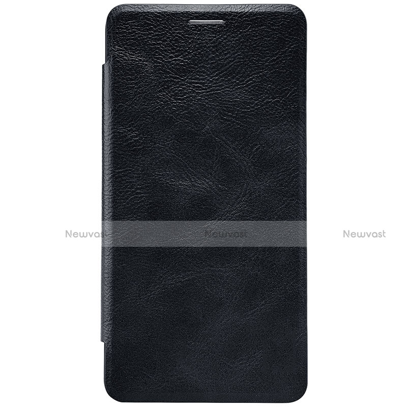 Leather Case Stands Flip Cover for Xiaomi Mi 5S Plus Black