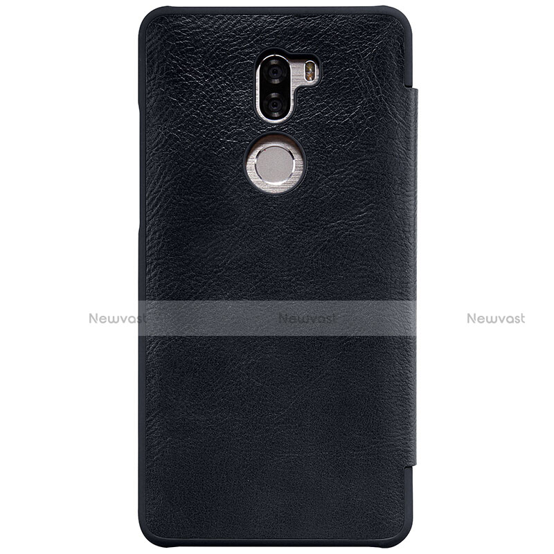 Leather Case Stands Flip Cover for Xiaomi Mi 5S Plus Black