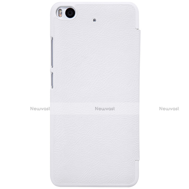 Leather Case Stands Flip Cover for Xiaomi Mi 5S White