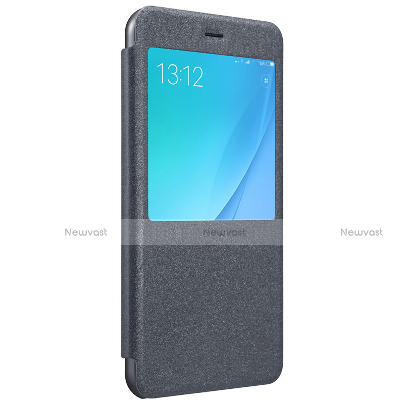 Leather Case Stands Flip Cover for Xiaomi Mi 5X Black