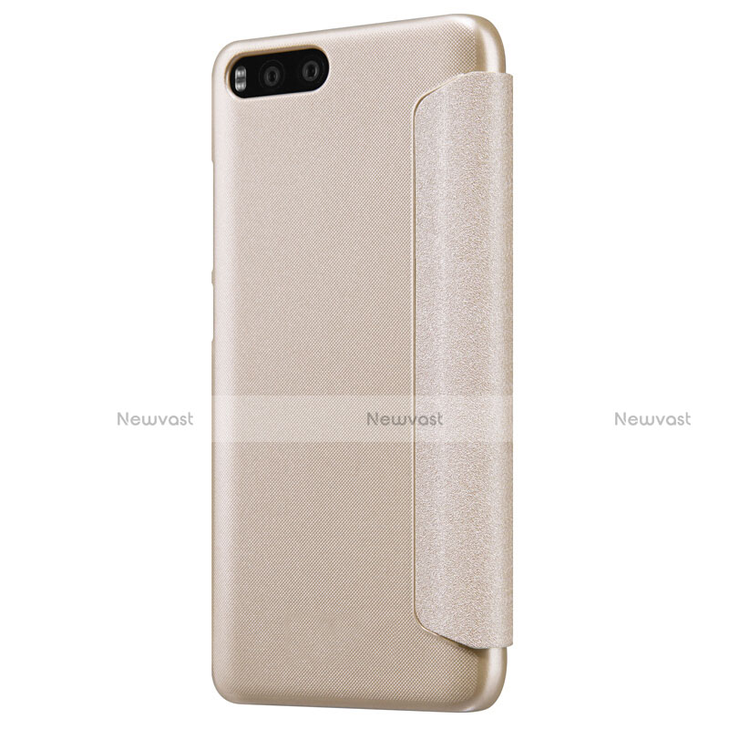 Leather Case Stands Flip Cover for Xiaomi Mi 6 Gold