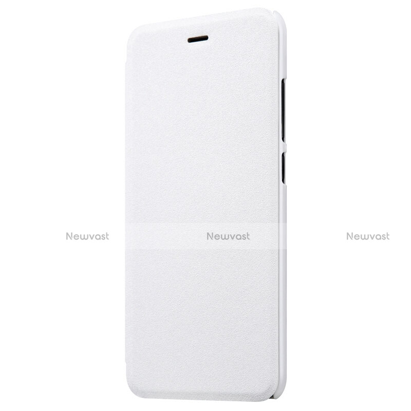 Leather Case Stands Flip Cover for Xiaomi Mi 6 White