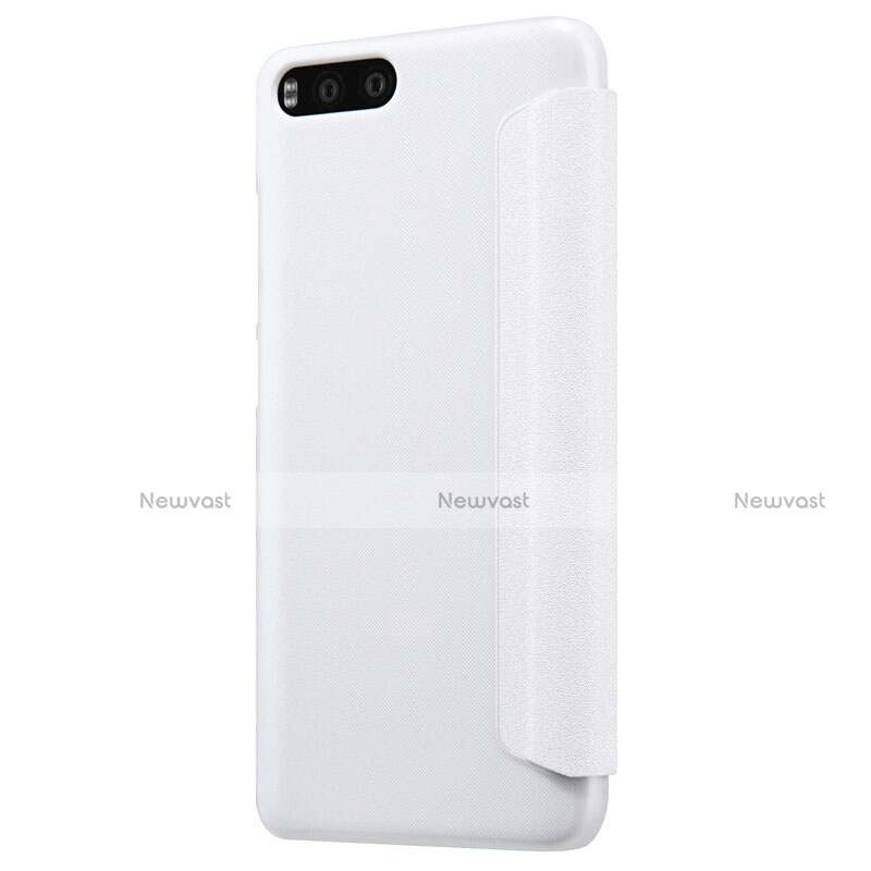 Leather Case Stands Flip Cover for Xiaomi Mi 6 White