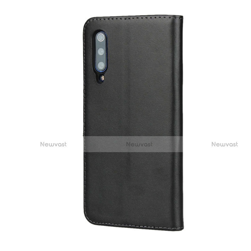 Leather Case Stands Flip Cover for Xiaomi Mi 9 Black