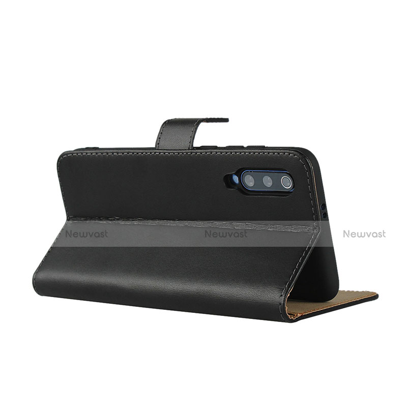 Leather Case Stands Flip Cover for Xiaomi Mi 9 Lite Black