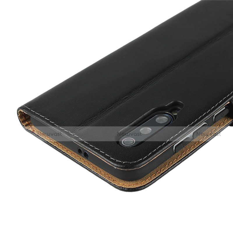 Leather Case Stands Flip Cover for Xiaomi Mi 9 Lite Black