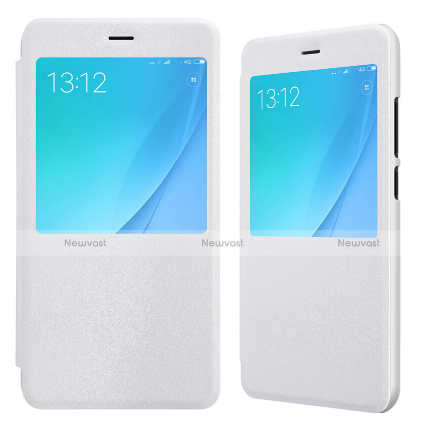 Leather Case Stands Flip Cover for Xiaomi Mi A1 White