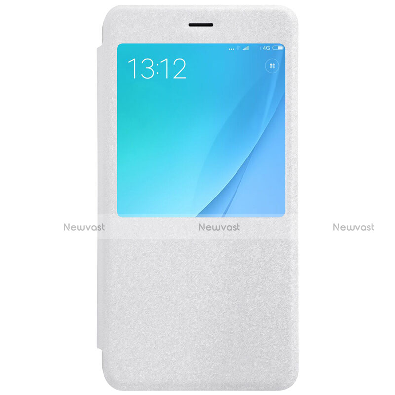 Leather Case Stands Flip Cover for Xiaomi Mi A1 White