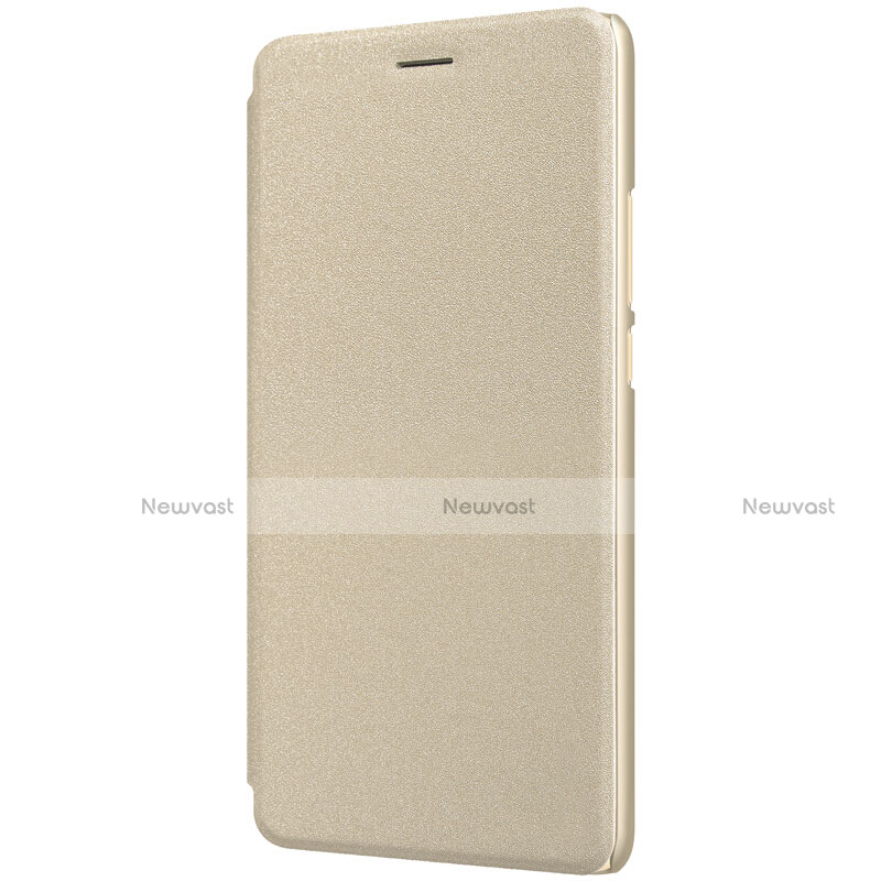 Leather Case Stands Flip Cover for Xiaomi Mi Max 2 Gold