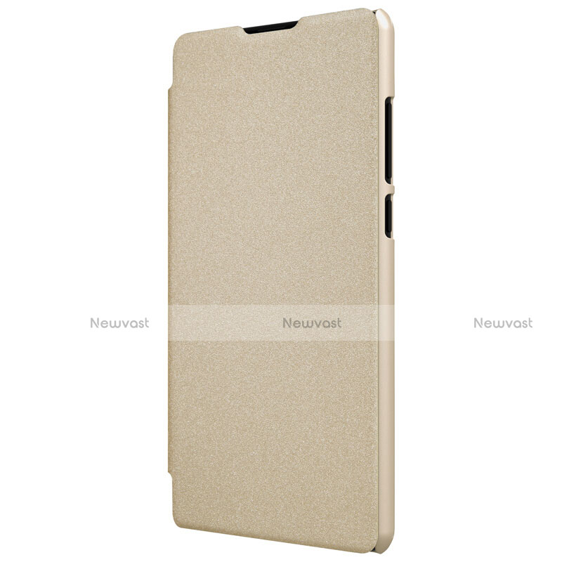 Leather Case Stands Flip Cover for Xiaomi Mi Mix 2 Gold