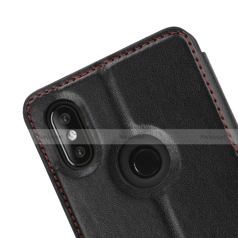 Leather Case Stands Flip Cover for Xiaomi Mi Mix 3 Black