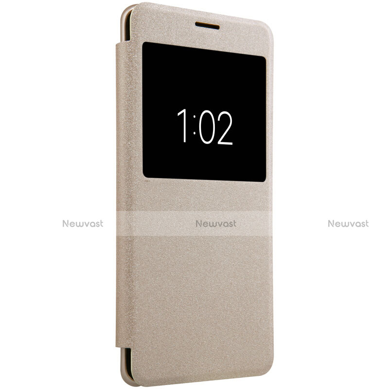 Leather Case Stands Flip Cover for Xiaomi Mi Note 2 Gold