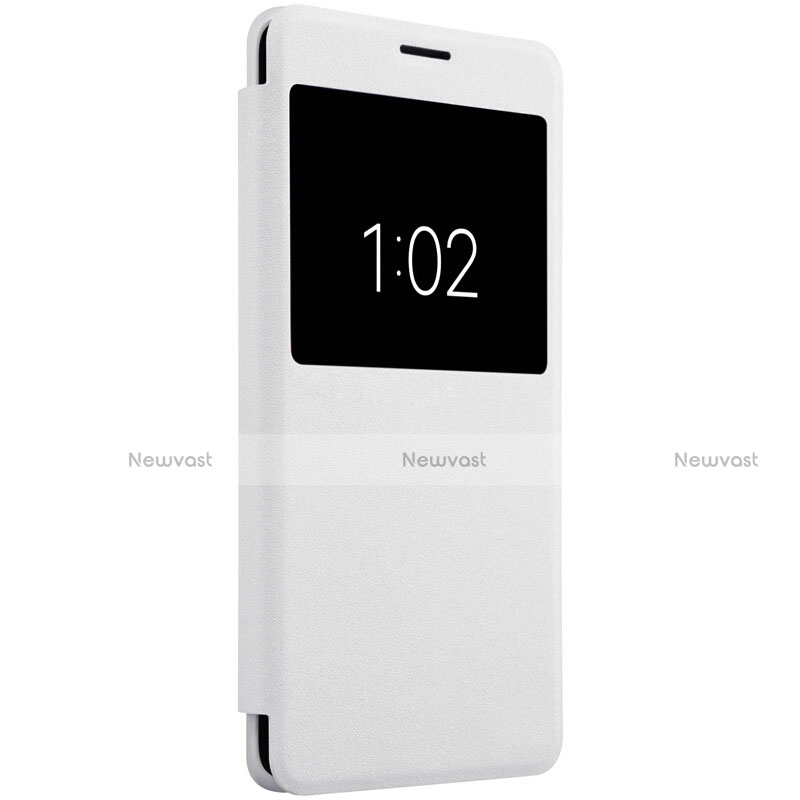 Leather Case Stands Flip Cover for Xiaomi Mi Note 2 White