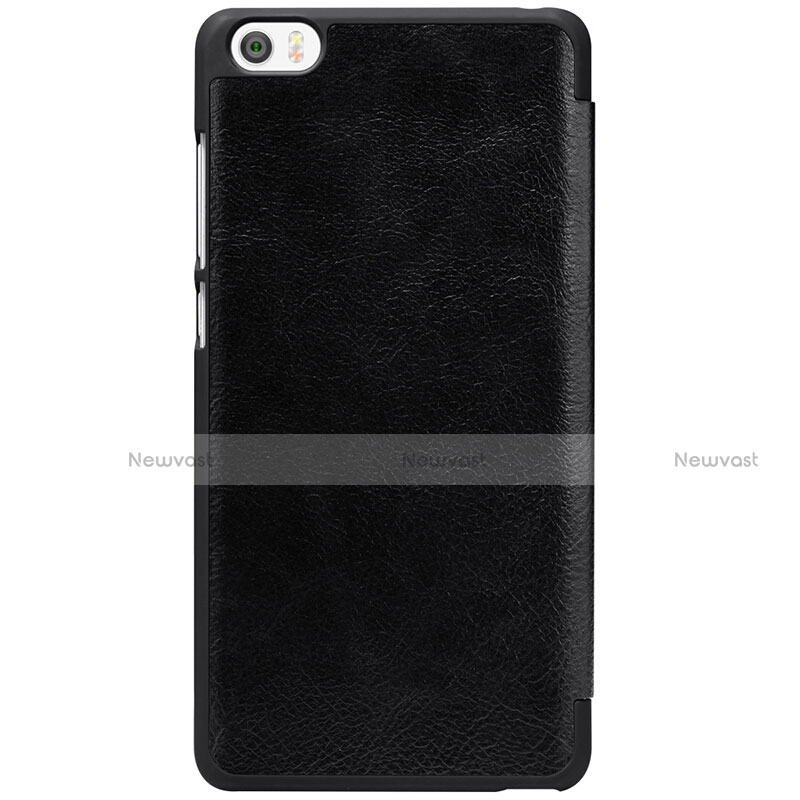 Leather Case Stands Flip Cover for Xiaomi Mi Note Black