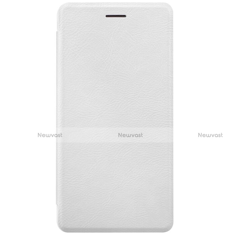 Leather Case Stands Flip Cover for Xiaomi Mi Note White