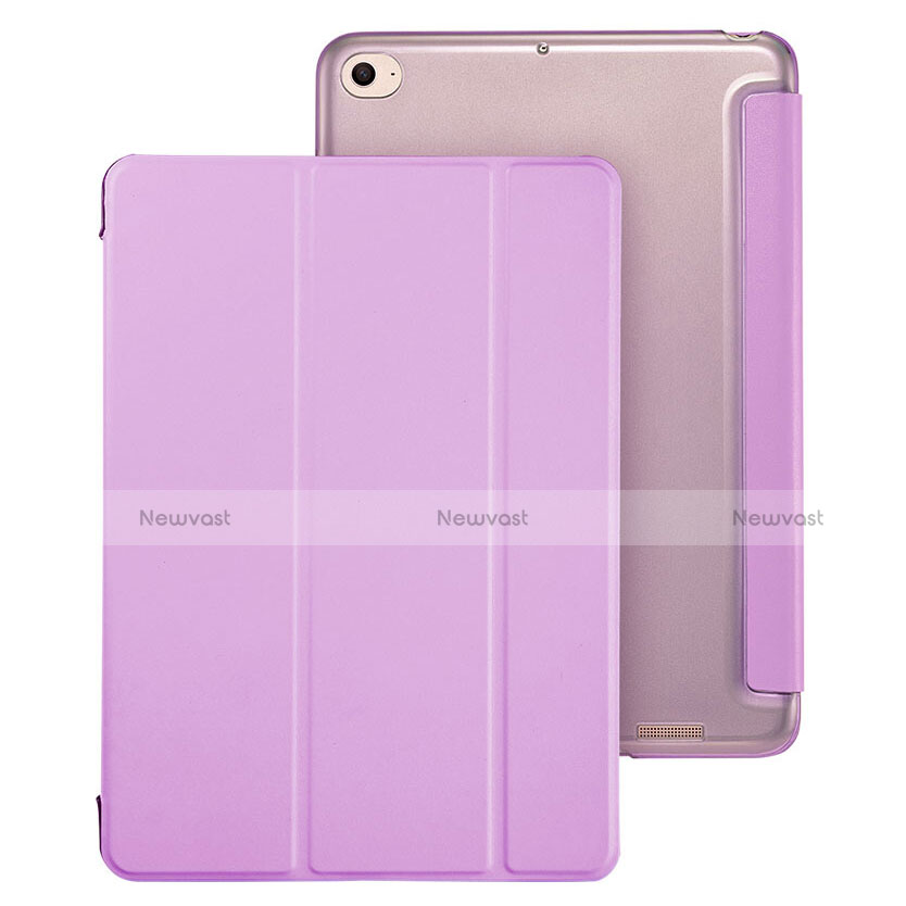 Leather Case Stands Flip Cover for Xiaomi Mi Pad 3 Purple