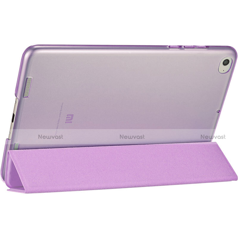 Leather Case Stands Flip Cover for Xiaomi Mi Pad 3 Purple