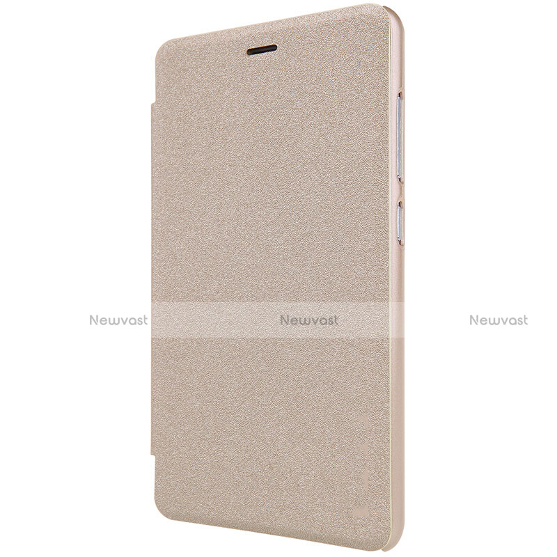 Leather Case Stands Flip Cover for Xiaomi Redmi 3 Gold