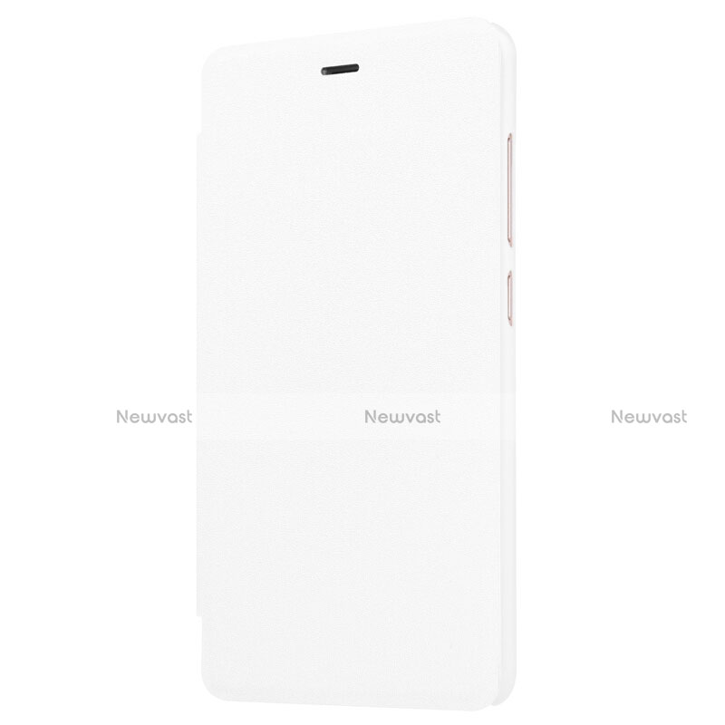 Leather Case Stands Flip Cover for Xiaomi Redmi 3 High Edition White