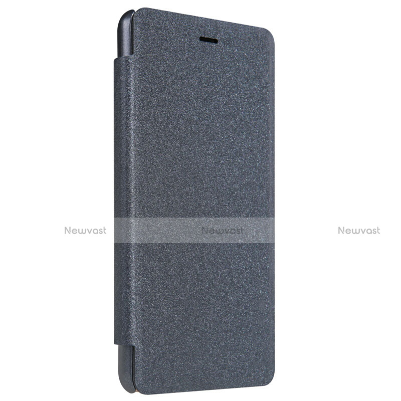 Leather Case Stands Flip Cover for Xiaomi Redmi 3S Black