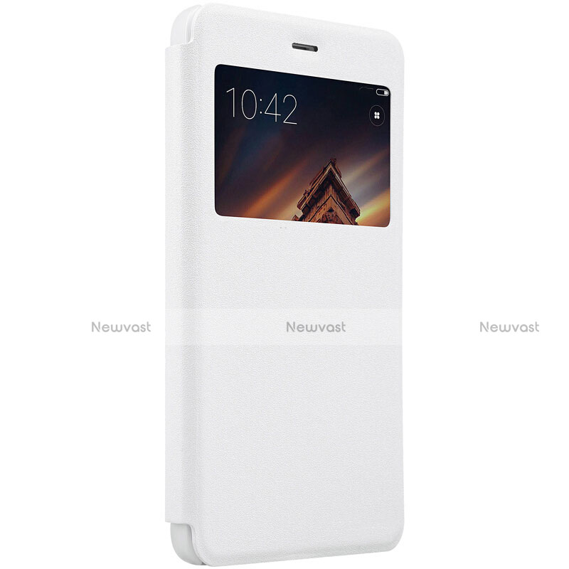 Leather Case Stands Flip Cover for Xiaomi Redmi 4A White