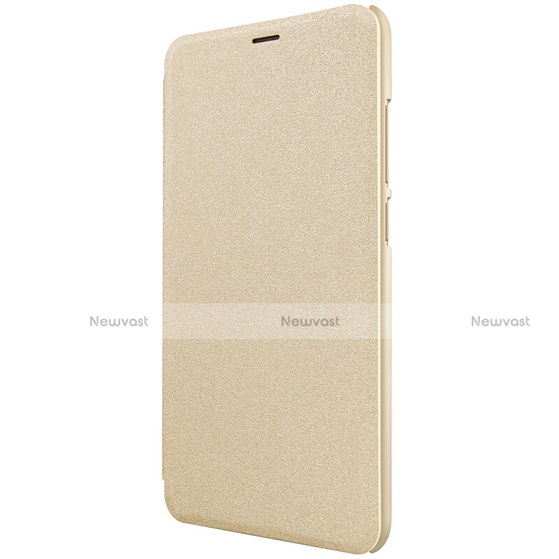 Leather Case Stands Flip Cover for Xiaomi Redmi 5 Gold