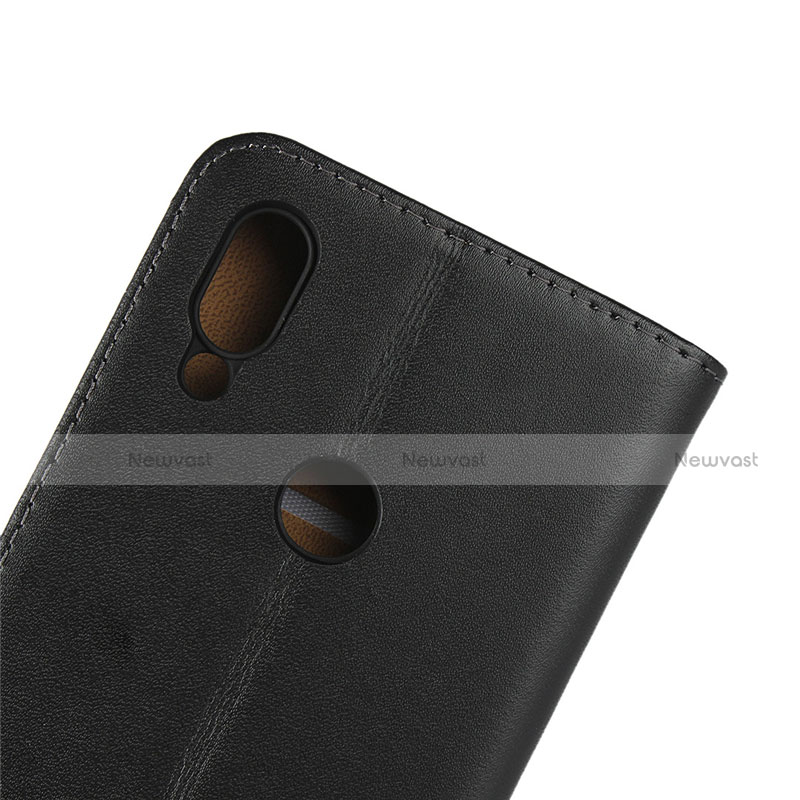 Leather Case Stands Flip Cover for Xiaomi Redmi 7 Black