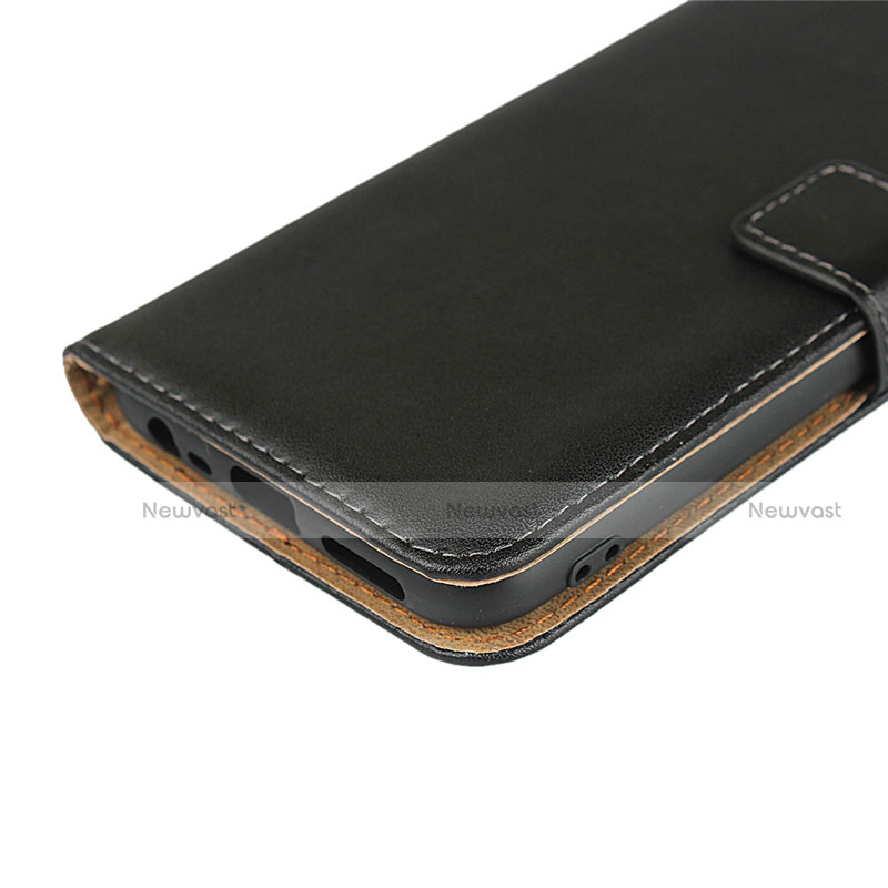 Leather Case Stands Flip Cover for Xiaomi Redmi 8 Black