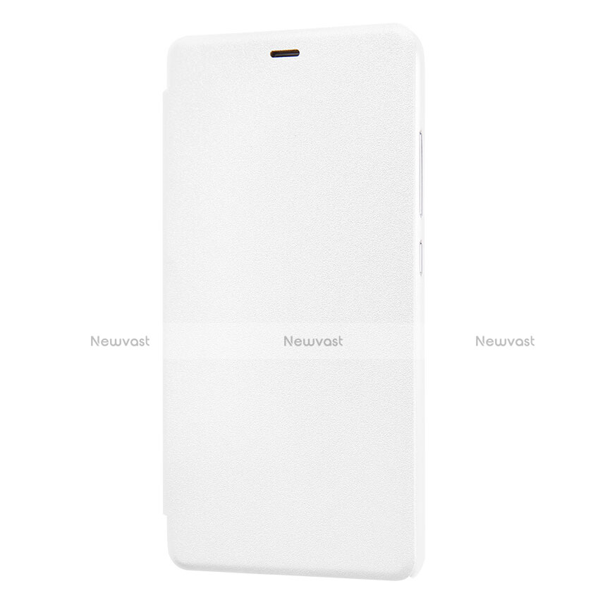 Leather Case Stands Flip Cover for Xiaomi Redmi Note 3 Pro White