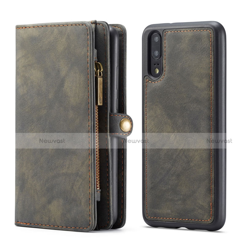 Leather Case Stands Flip Cover G02 Holder for Huawei P20