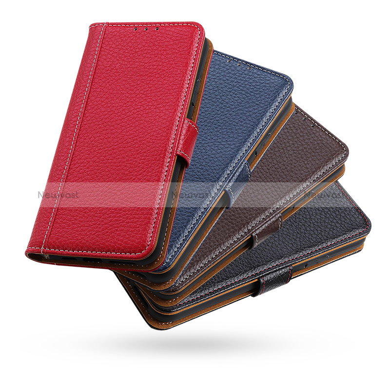 Leather Case Stands Flip Cover H01 Holder for Apple iPhone 15