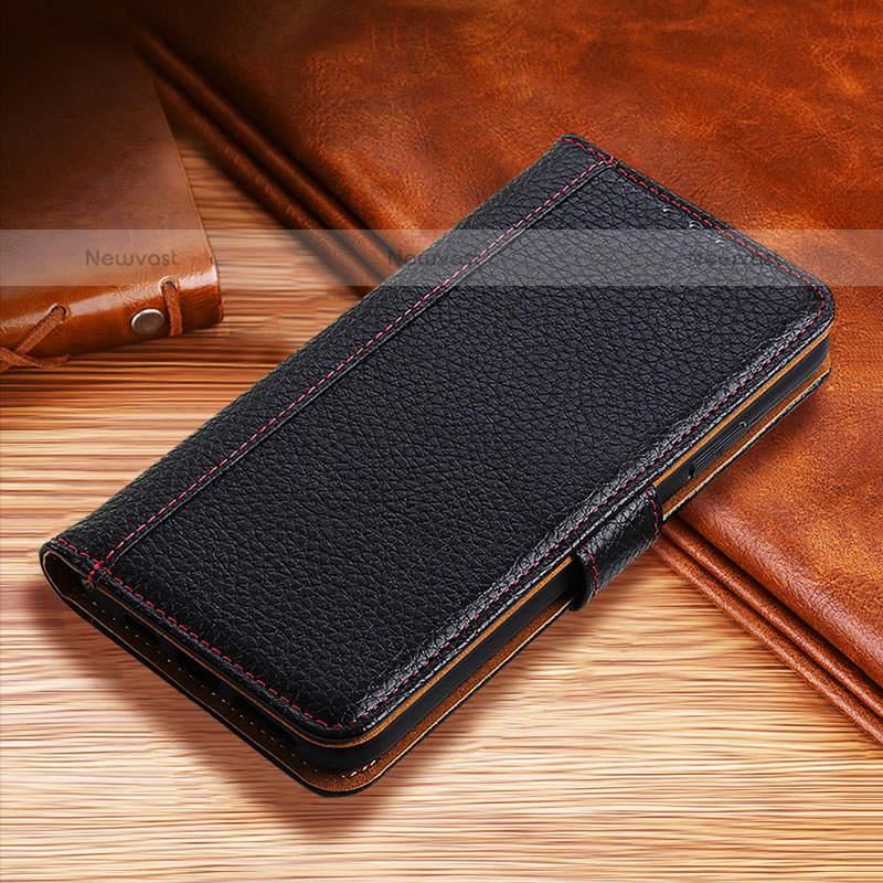 Leather Case Stands Flip Cover H01 Holder for Apple iPhone 15 Pro