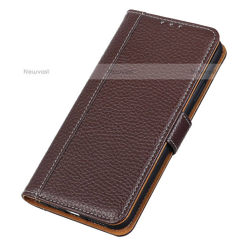 Leather Case Stands Flip Cover H01 Holder for Apple iPhone 15 Pro