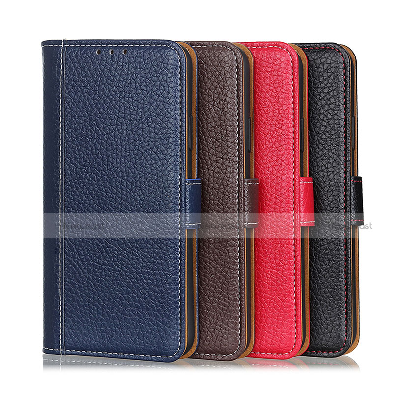 Leather Case Stands Flip Cover H02 Holder for Apple iPhone 15 Pro Max