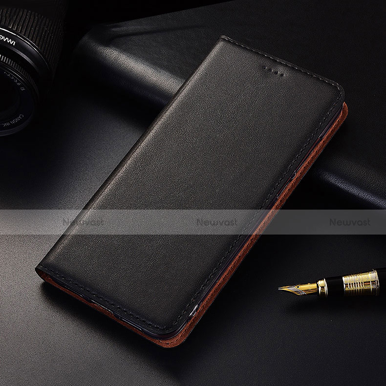 Leather Case Stands Flip Cover H04 Holder for Apple iPhone 13 Black